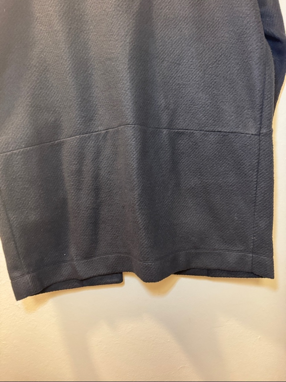 Express Black Open-Front Textured Coat - Picture 7 of 12
